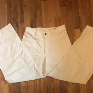 • White corduroy wide leg Gap pants